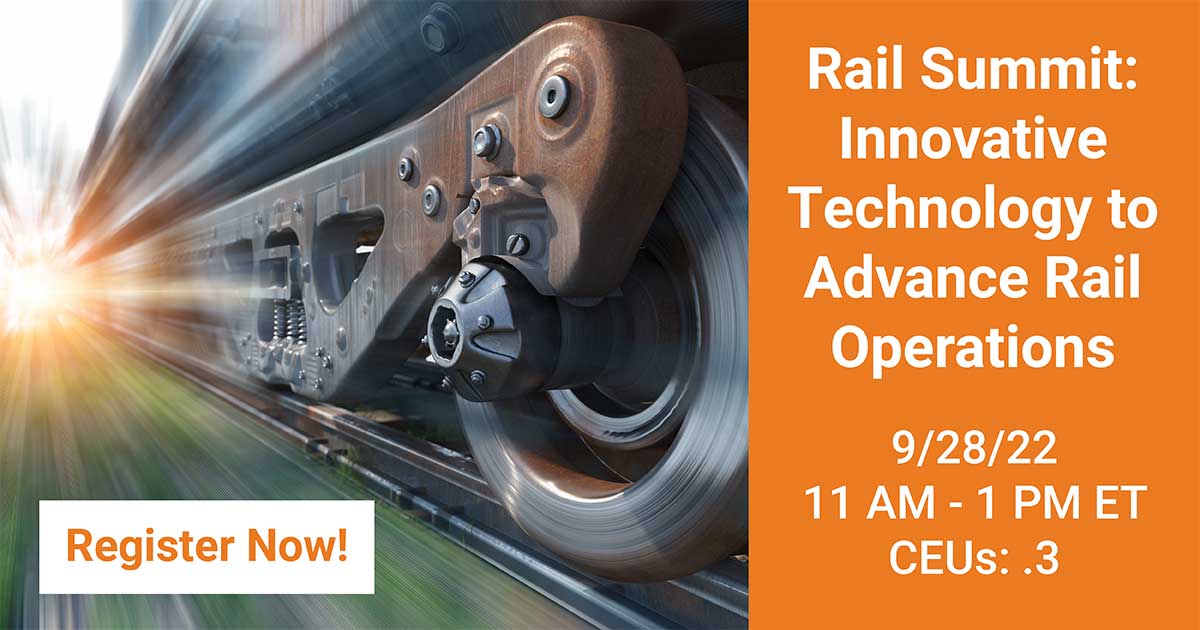 The Connection of Technology and Data in Railroading: Register Now