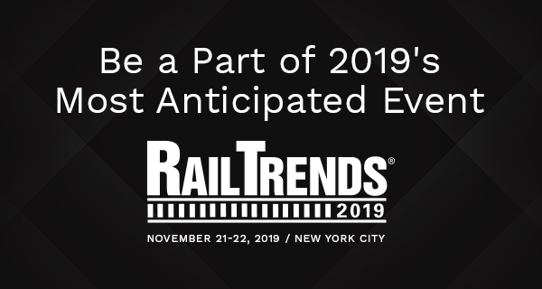 Position Yourself as an Industry Elite. RailTrends 2019. November 21-22, 2019 / New York City